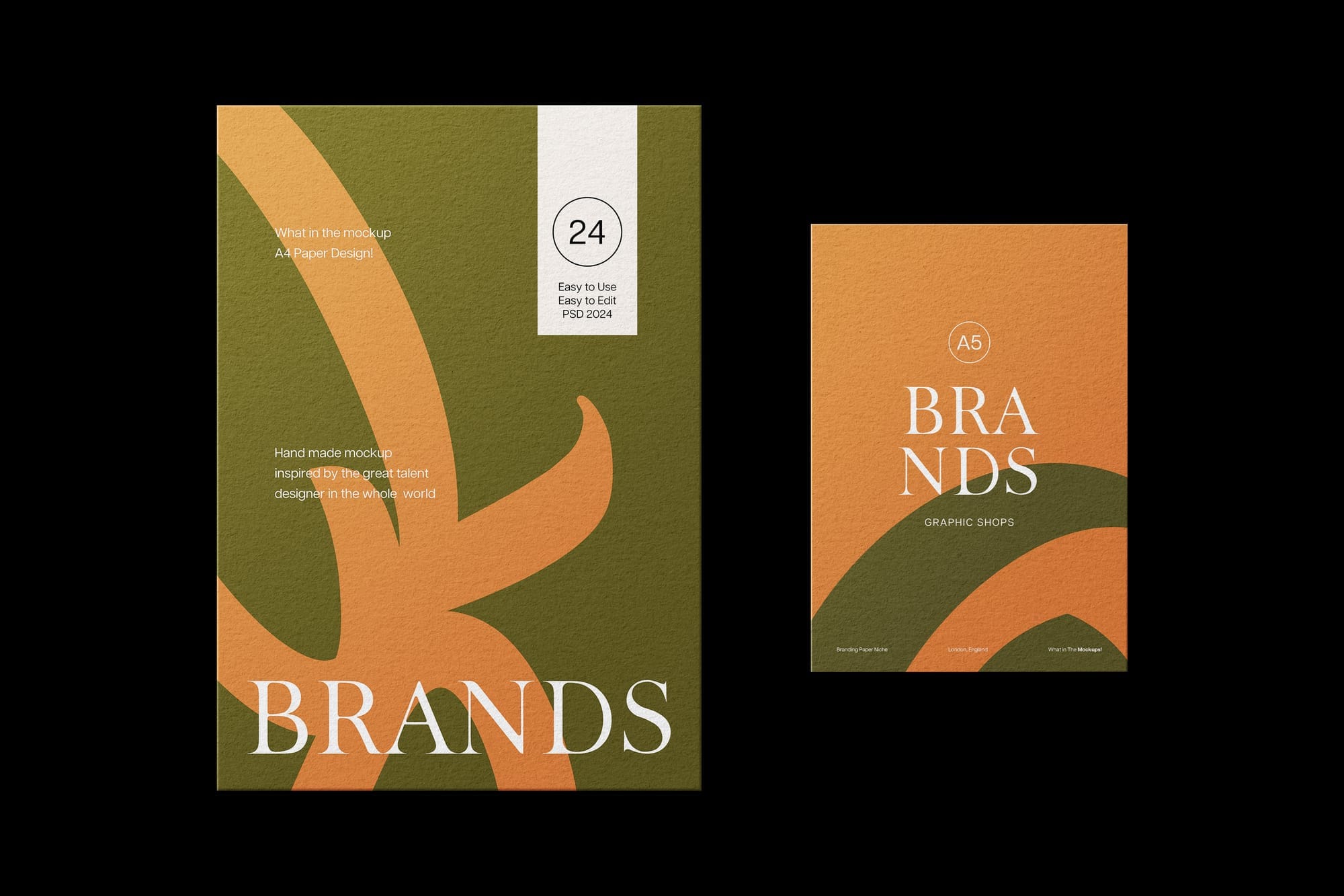 Presentation A4 & A5 Paper Mockup