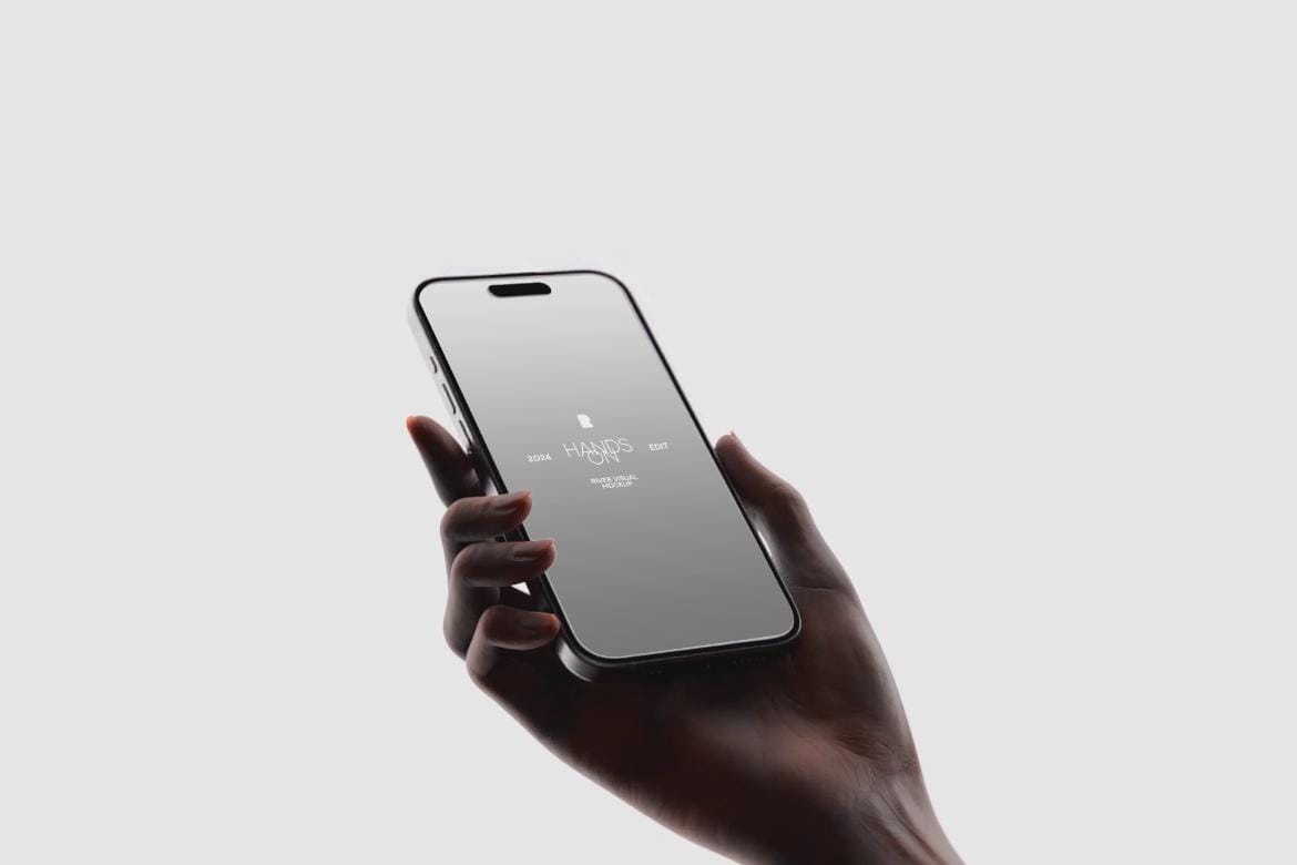 Hands On iPhone 15 Pro Animated Mockup