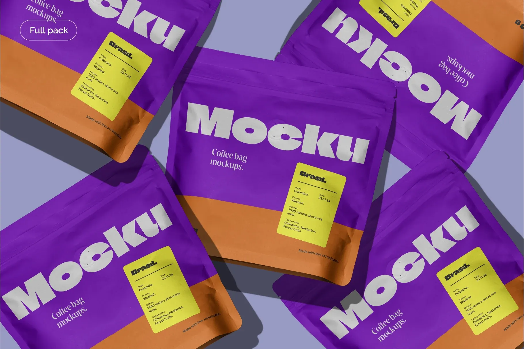 250g Coffee Bag Mockup