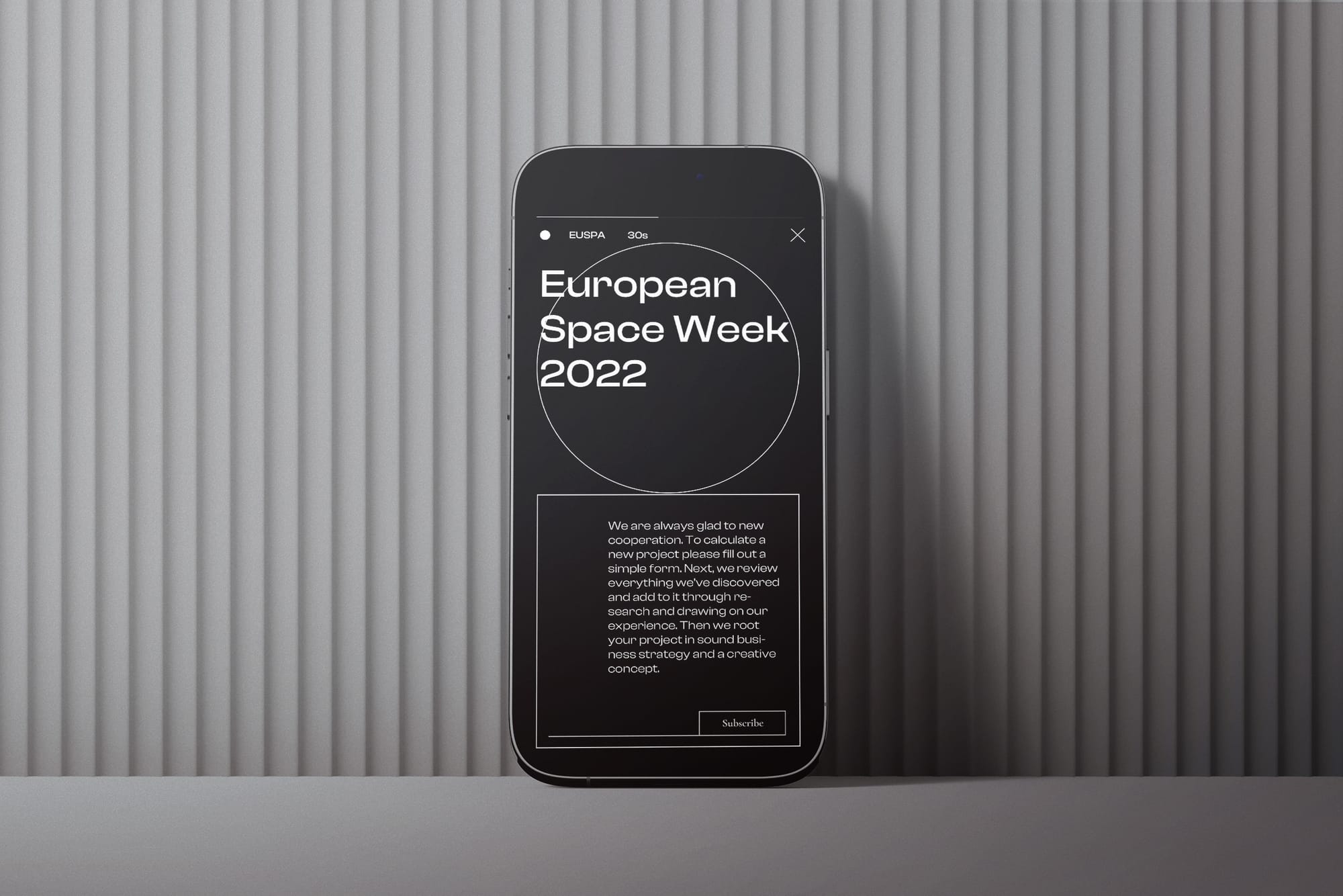 Iphone Mockup Against The Wall