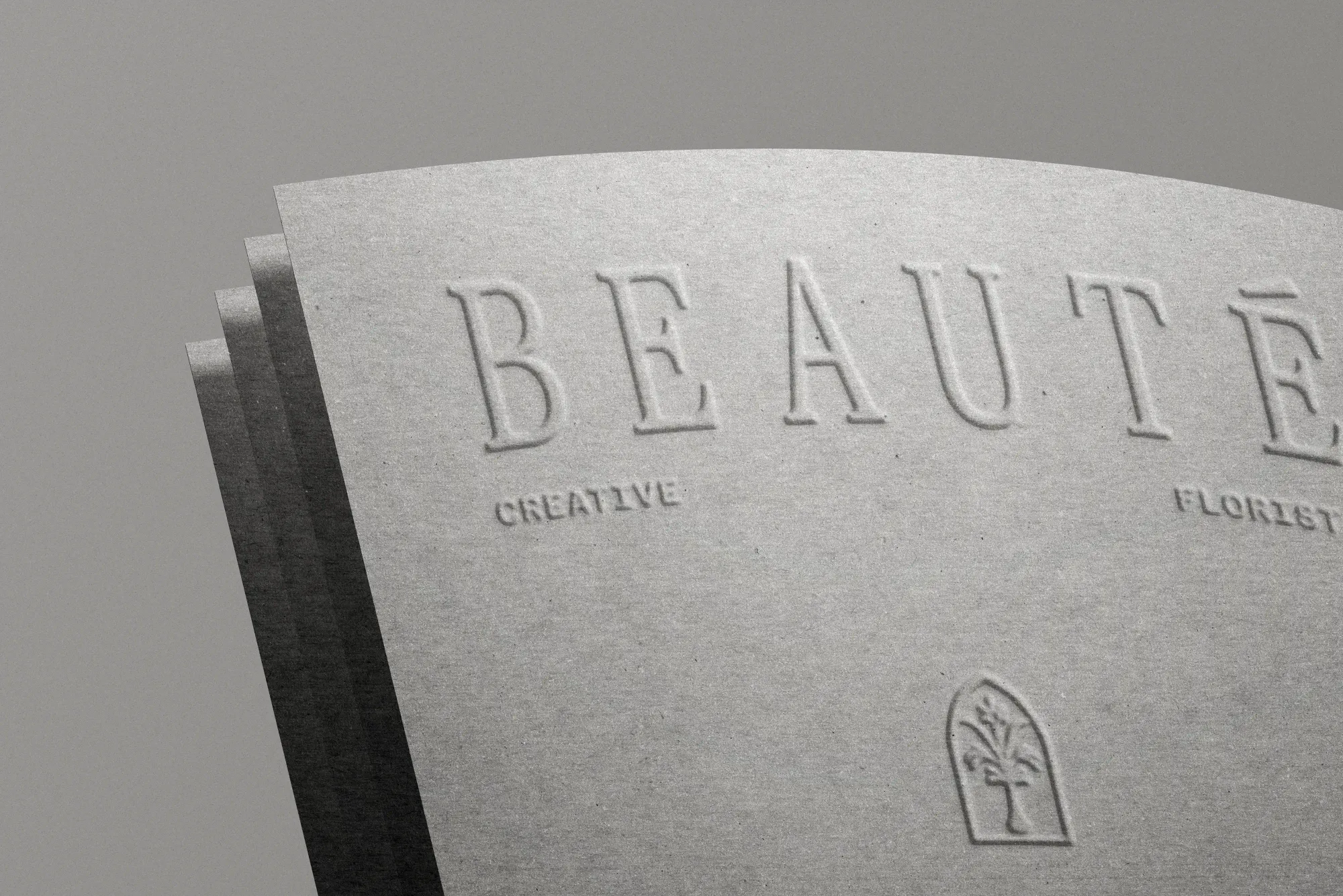 Logo Design On Paper Mockup
