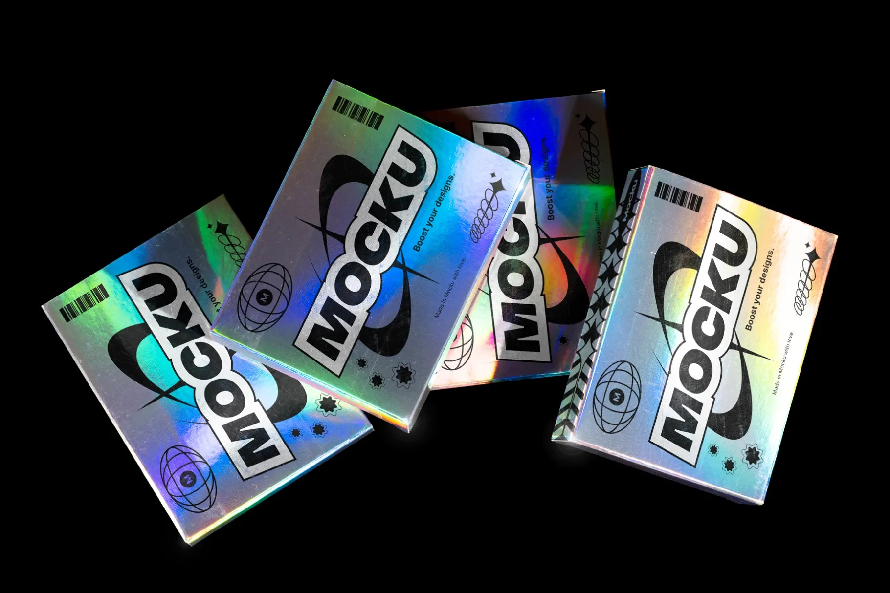 Holographic Box Mockup