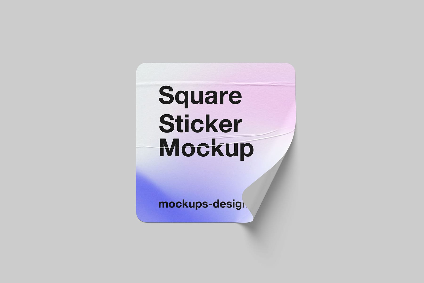Square Sticker Mockups
