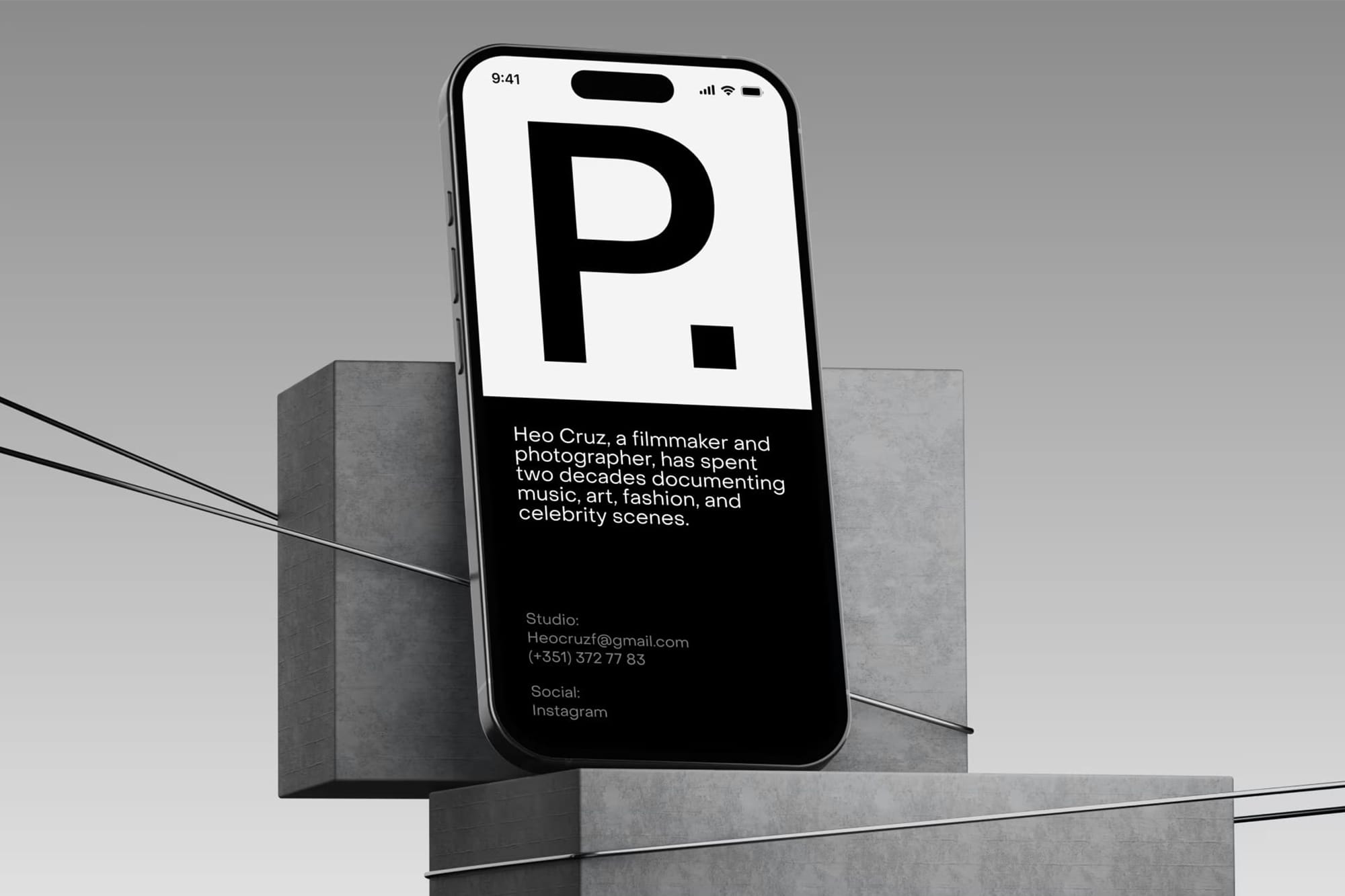 Brutalist iphone Mockup