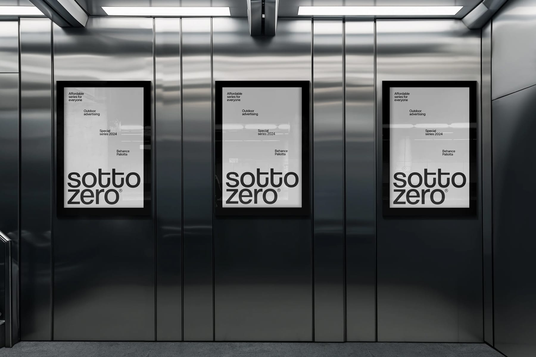 Three Poster Mockup