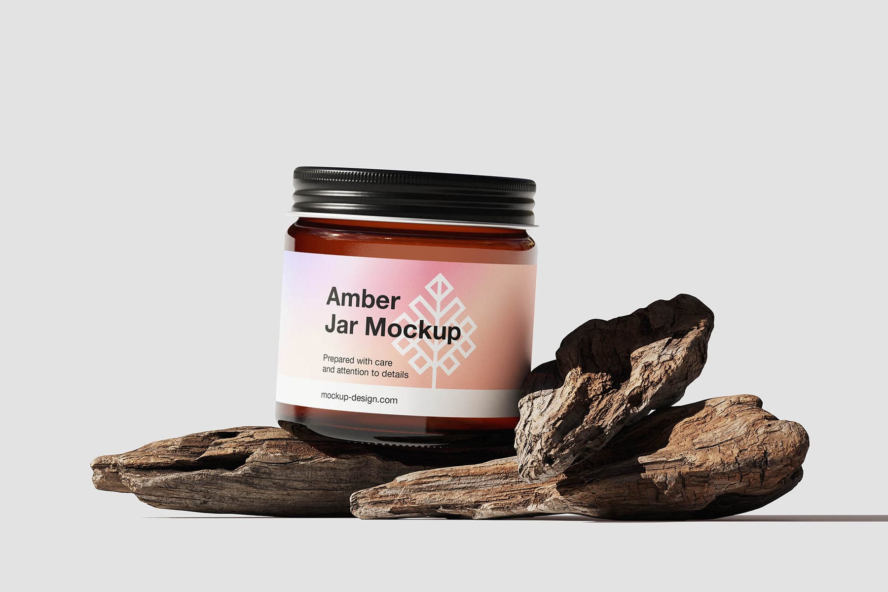 Amber jar mockup