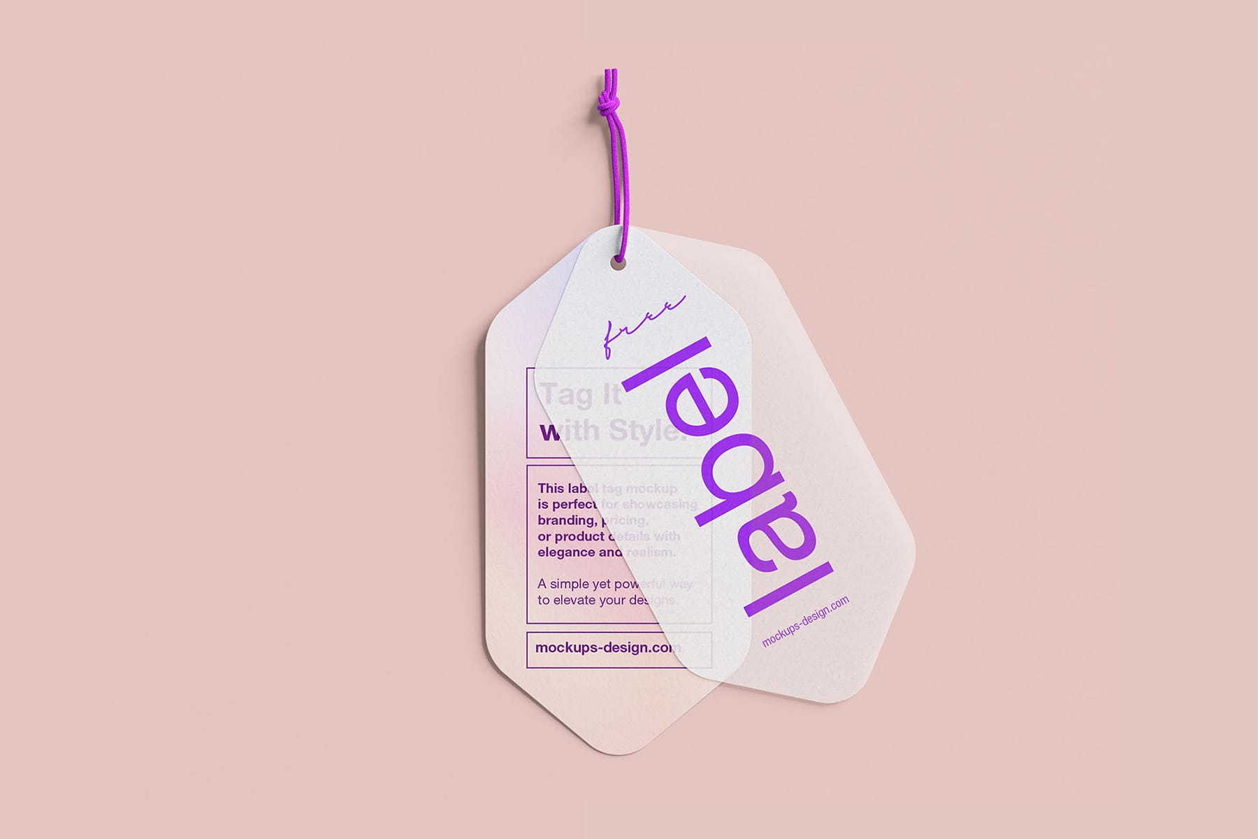 Elegant Label Tag Mockup