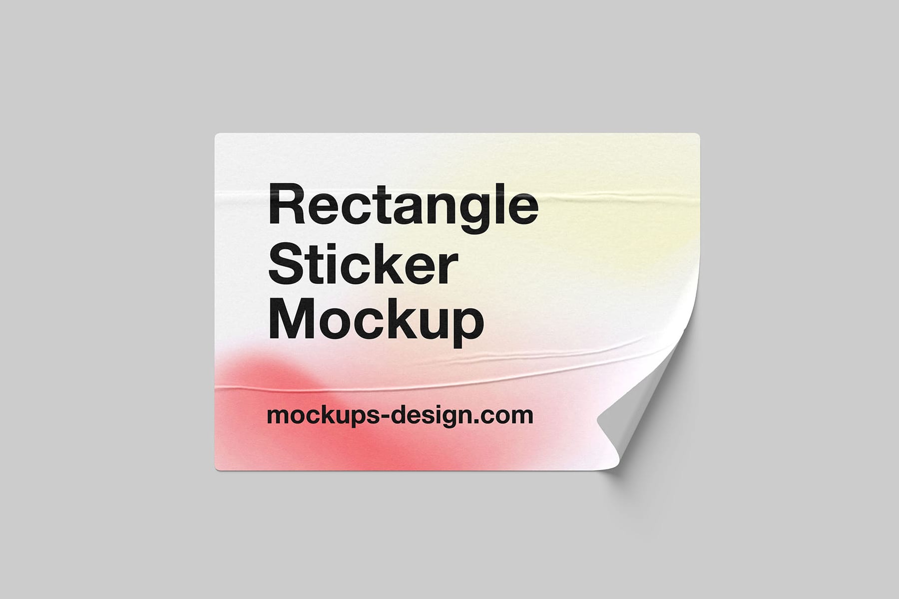Rectangle Sticker mockups