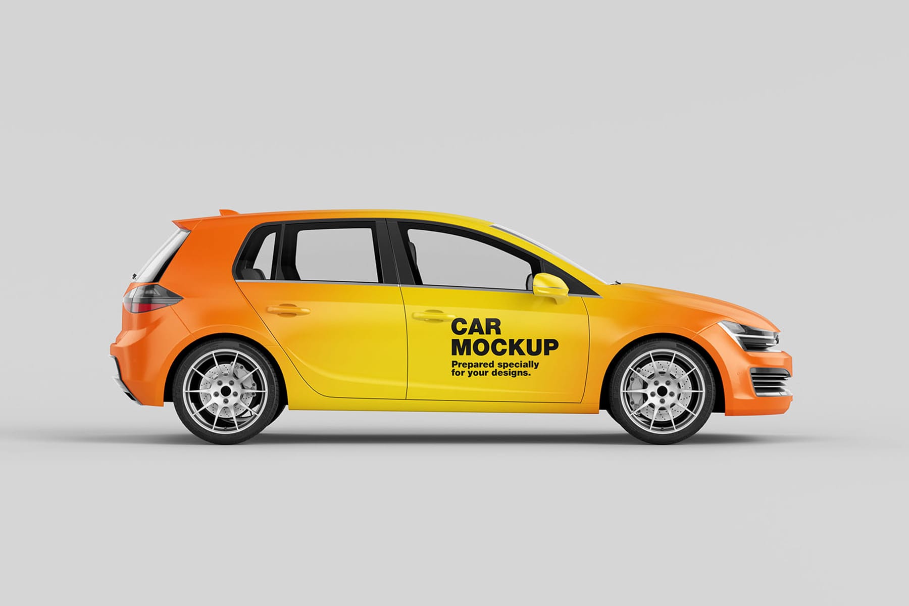 Hatchback Car Mockup