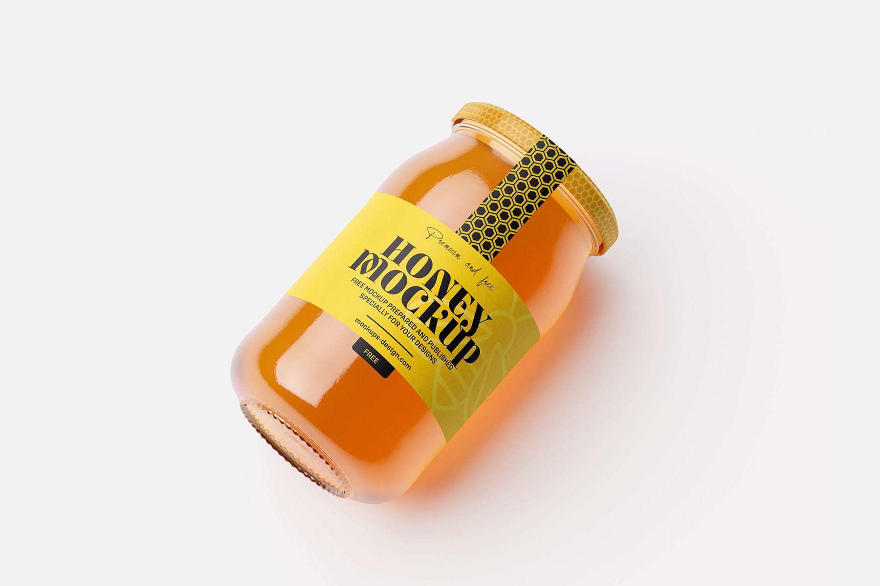 Large Honey Jar Mockup
