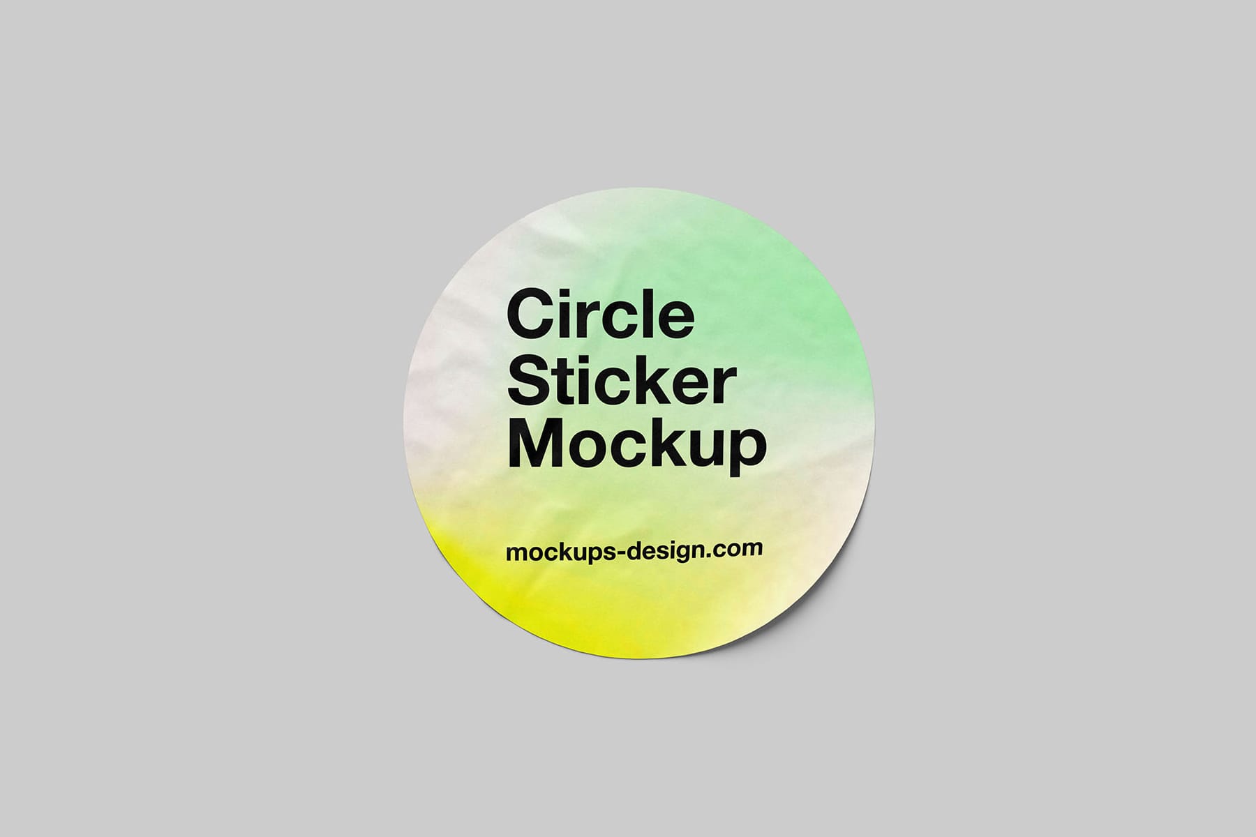 Circle Sticker mockup