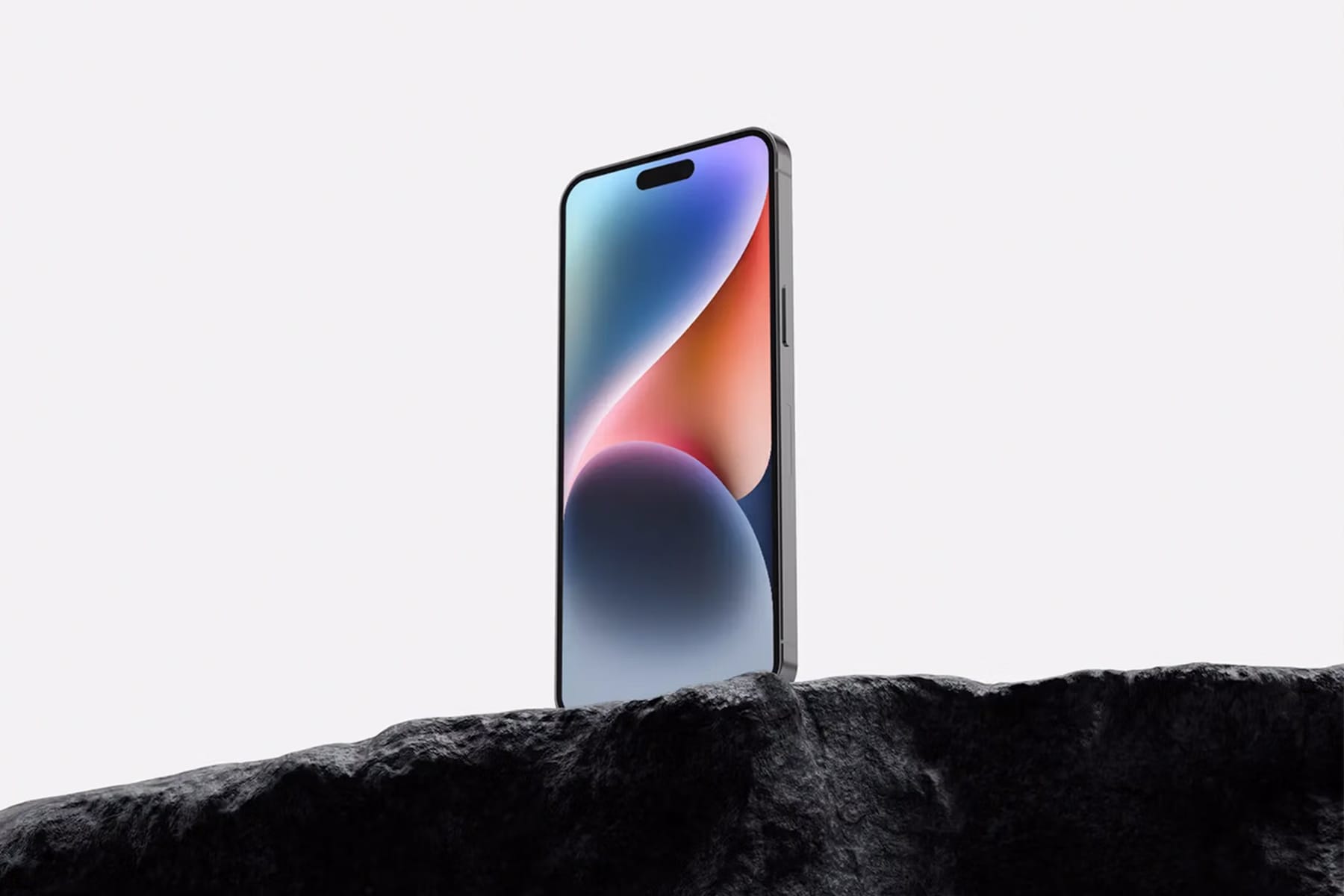 iPhone 14 Pro Max Mockup on stone