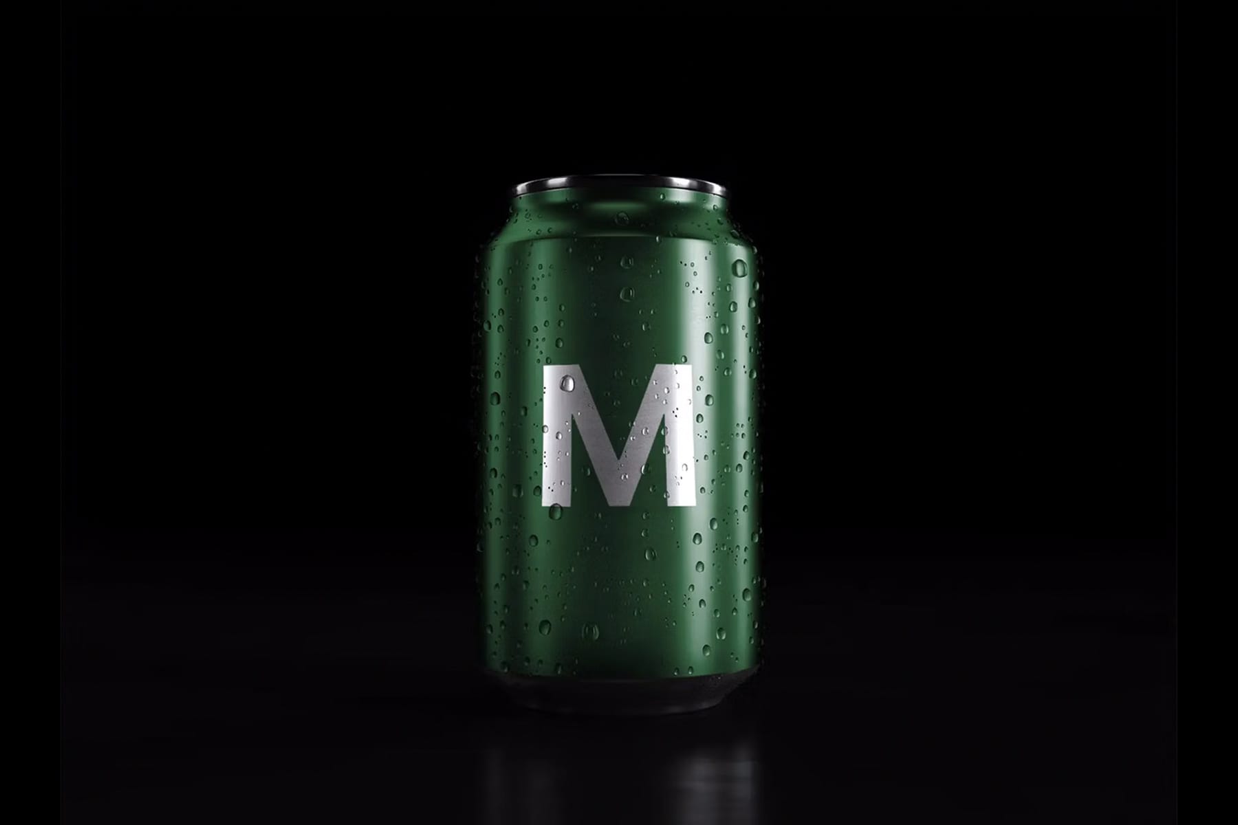 Soda Can Mockup M Logo