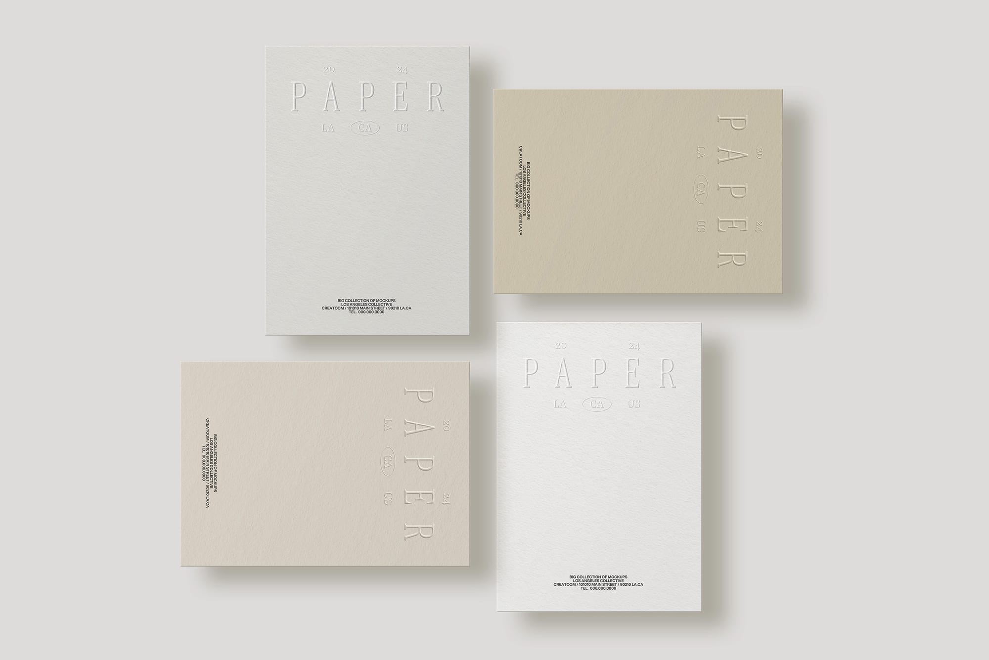 Scene With Paper Mockups