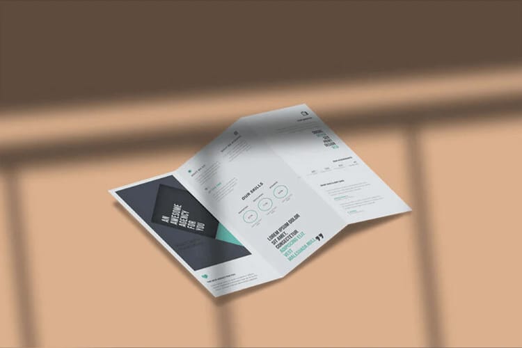 Tri Fold Brochure Mockup