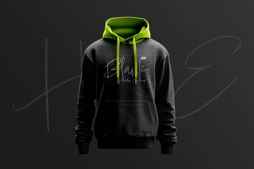 Black Hoodie Mockup