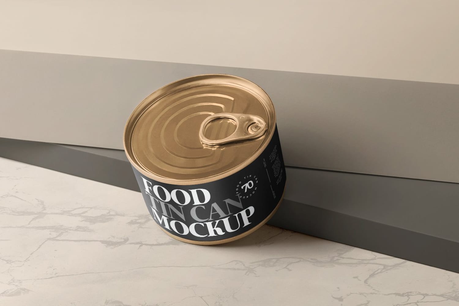Food Can Mockup