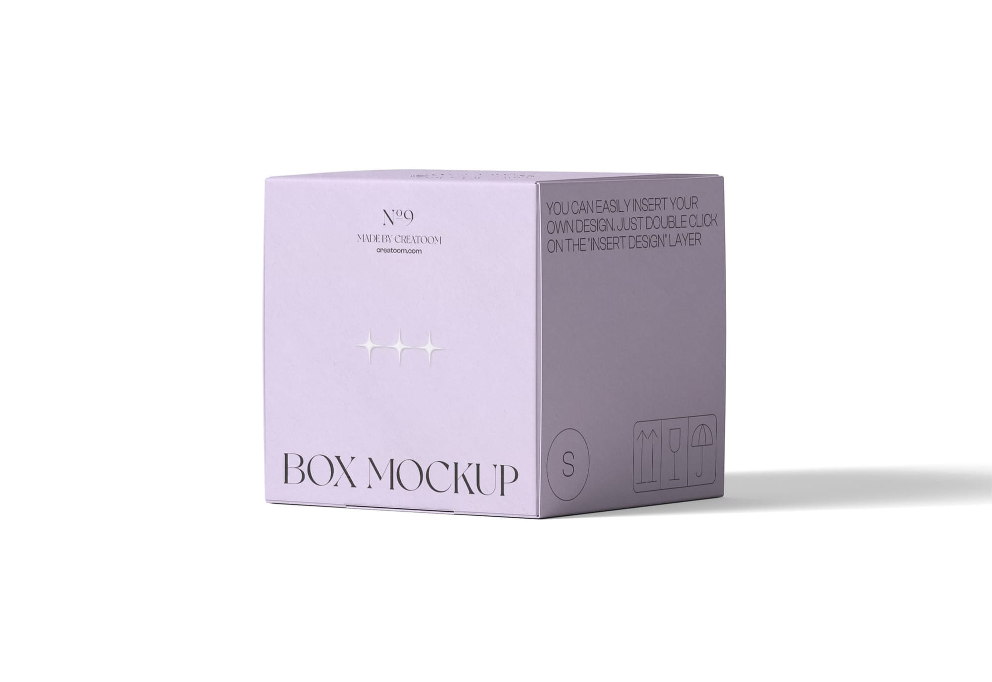 Box Mockup Front View