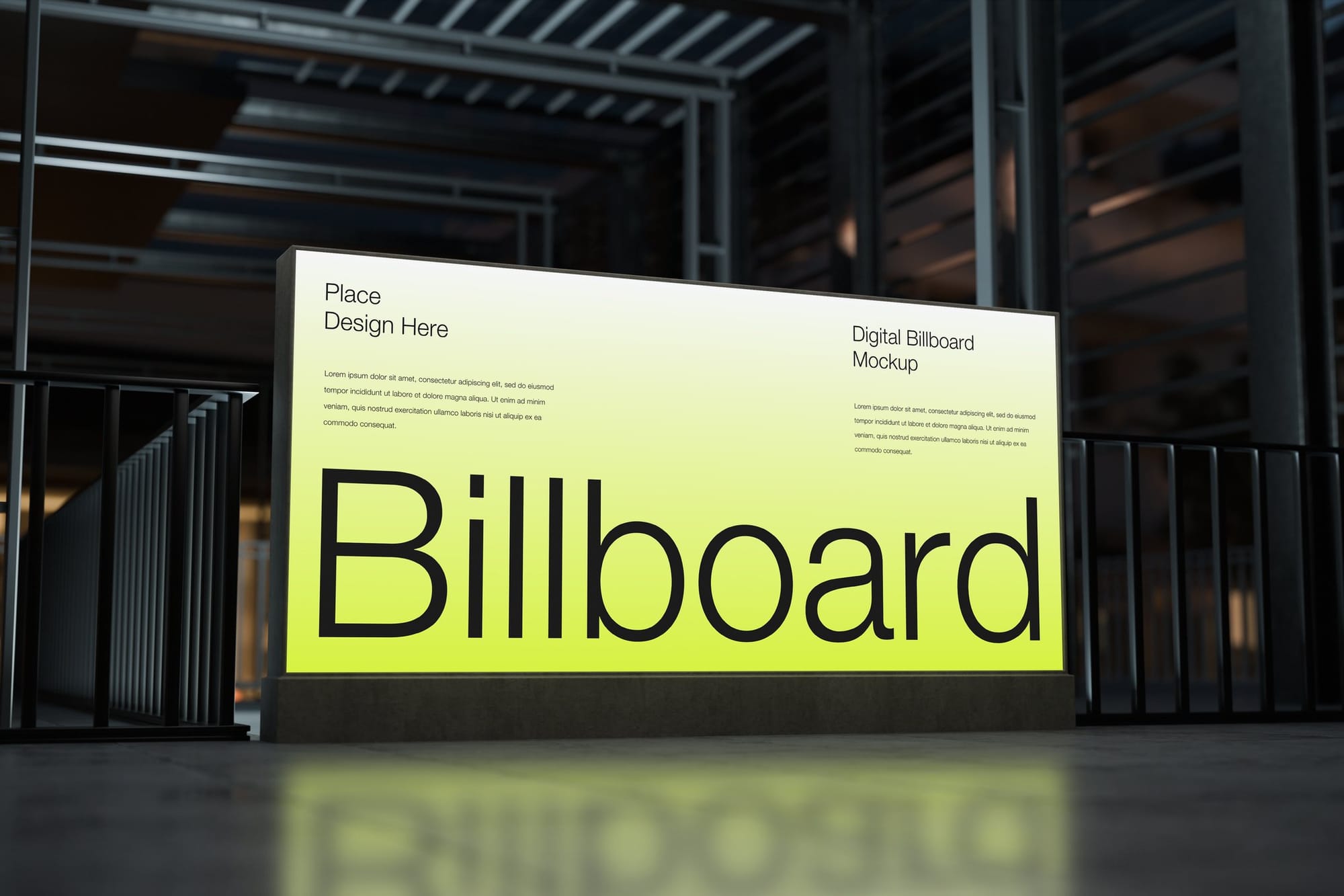 Digital Billboard Mockup