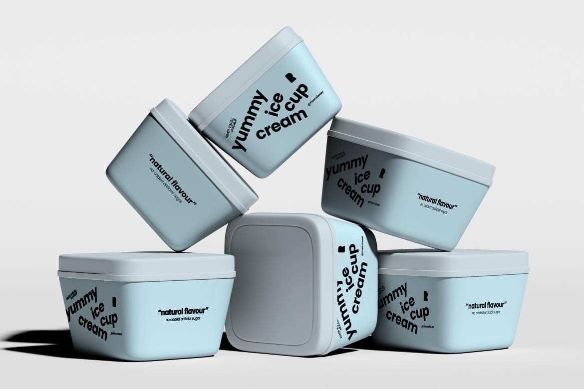 Ice Cream Cup Mockup