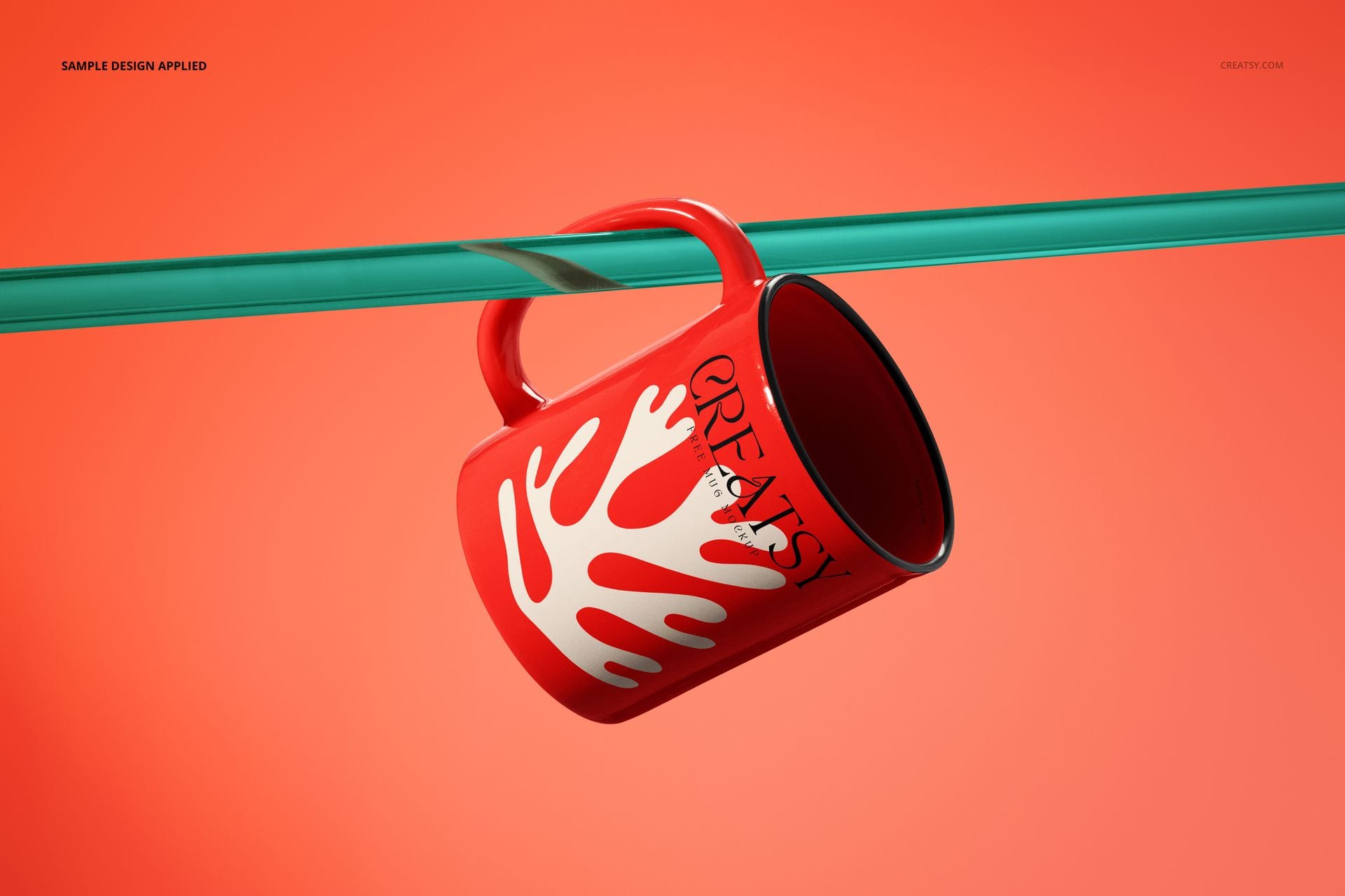 Modern Acrylic Rod Mug Mockup