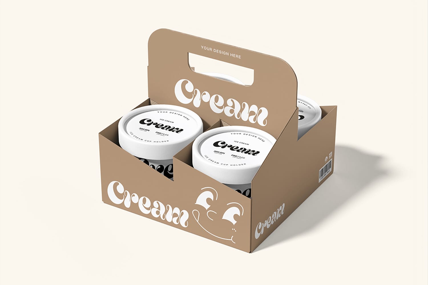 Ice Cream Holder Mockup