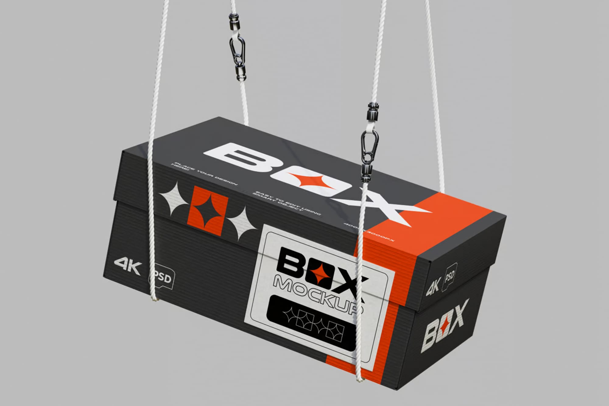Hanging Shoe Box Mockup