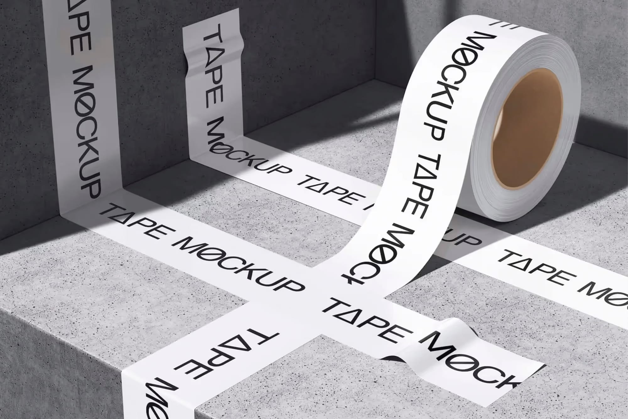 Brutalistic Duct Tape Mockup