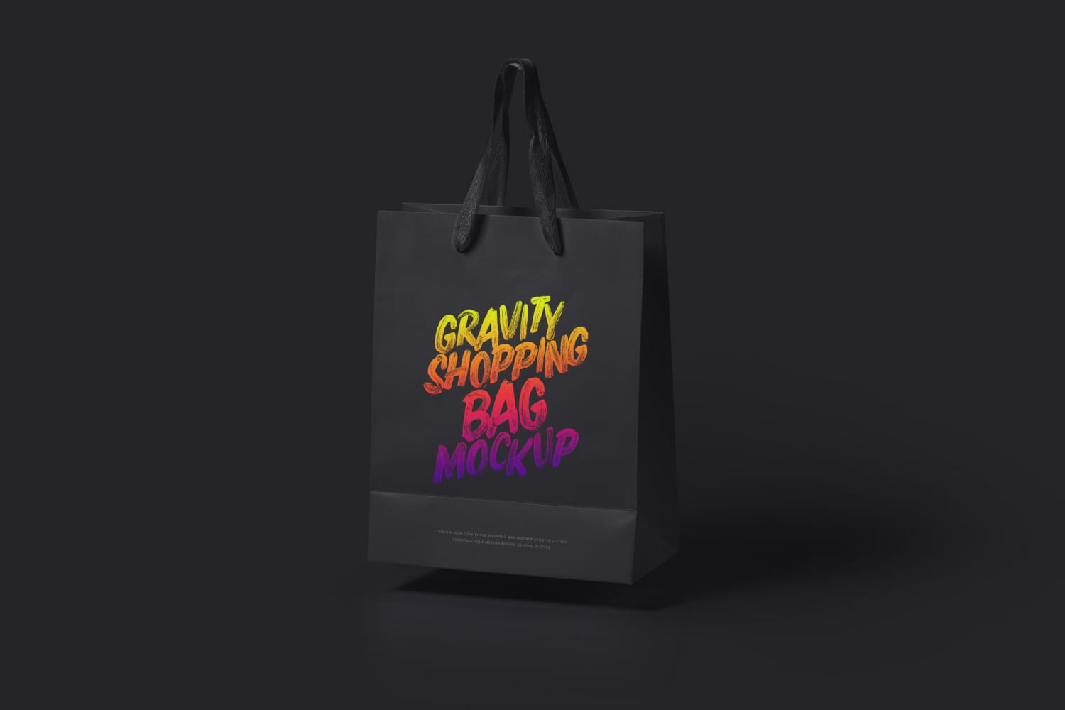 Psd Gravity Shopping Bag Mockup
