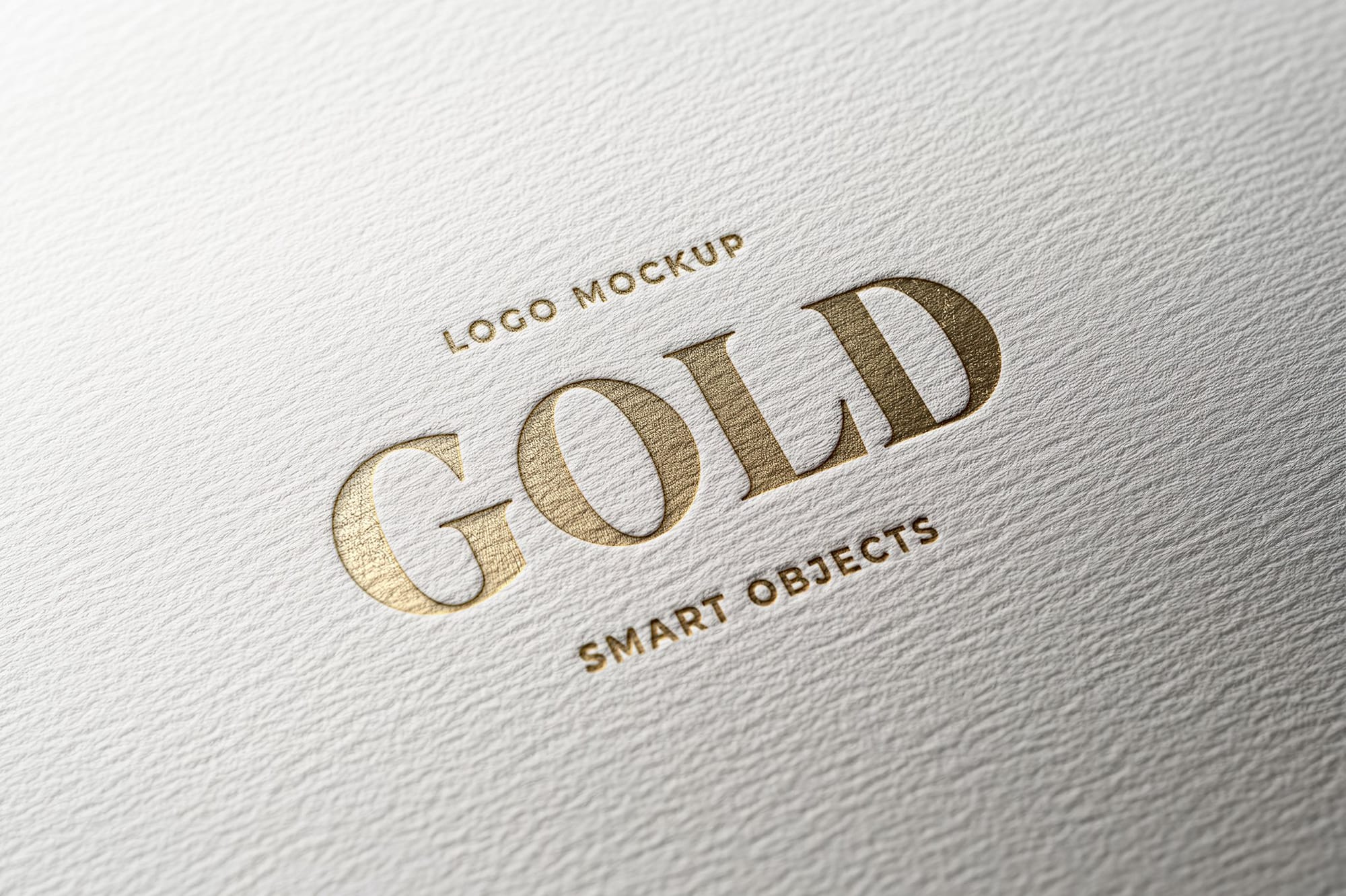 Gold Logo Mockup