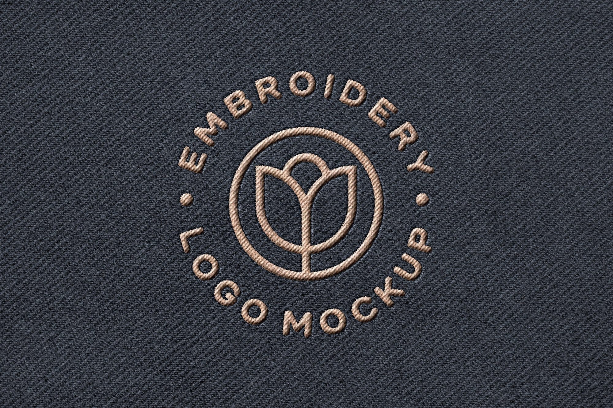 Stitching Embroidery Apparel Mockup