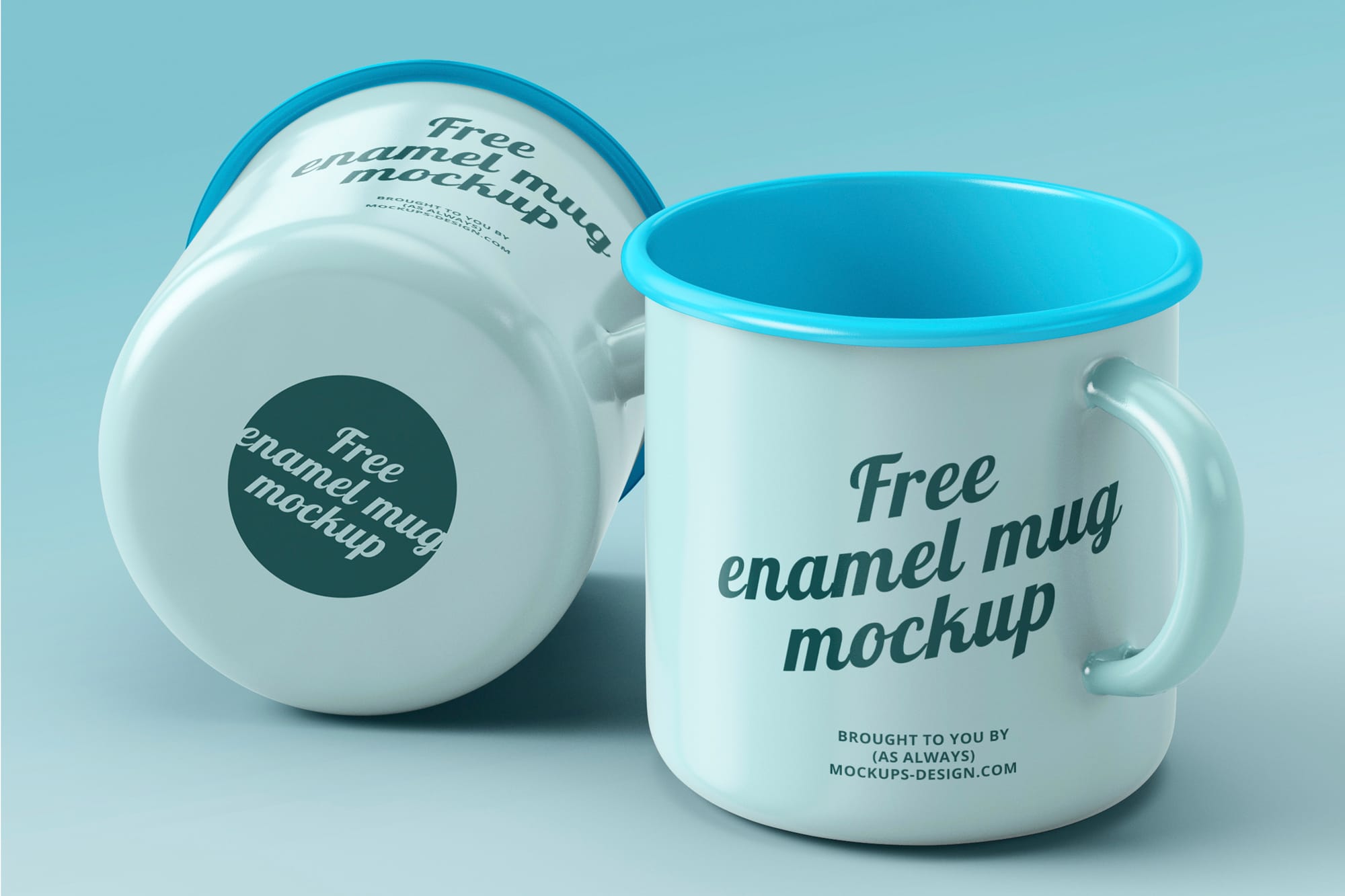 Enamel Mugs Mockup
