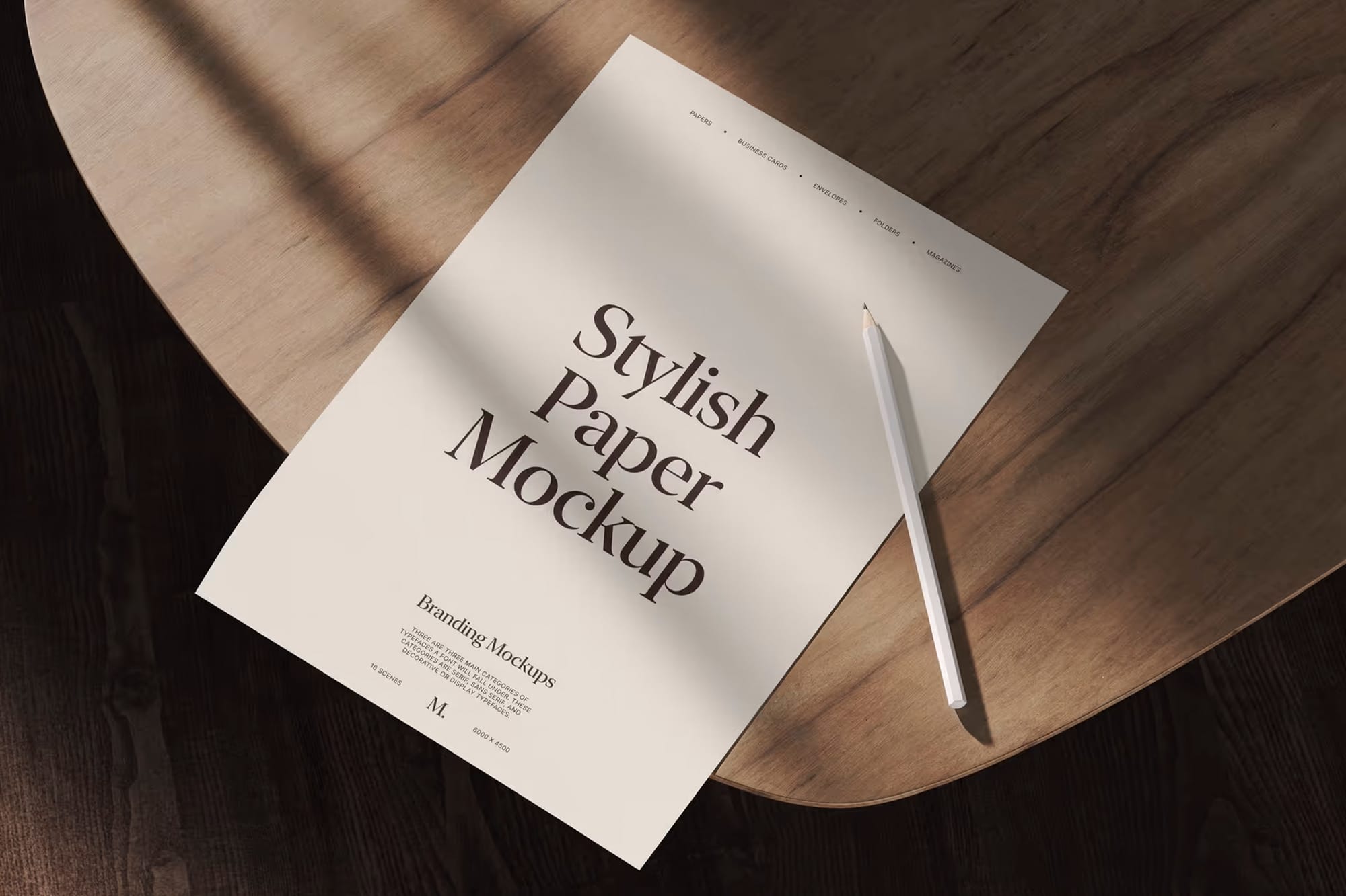 Stylish Paper Mockup