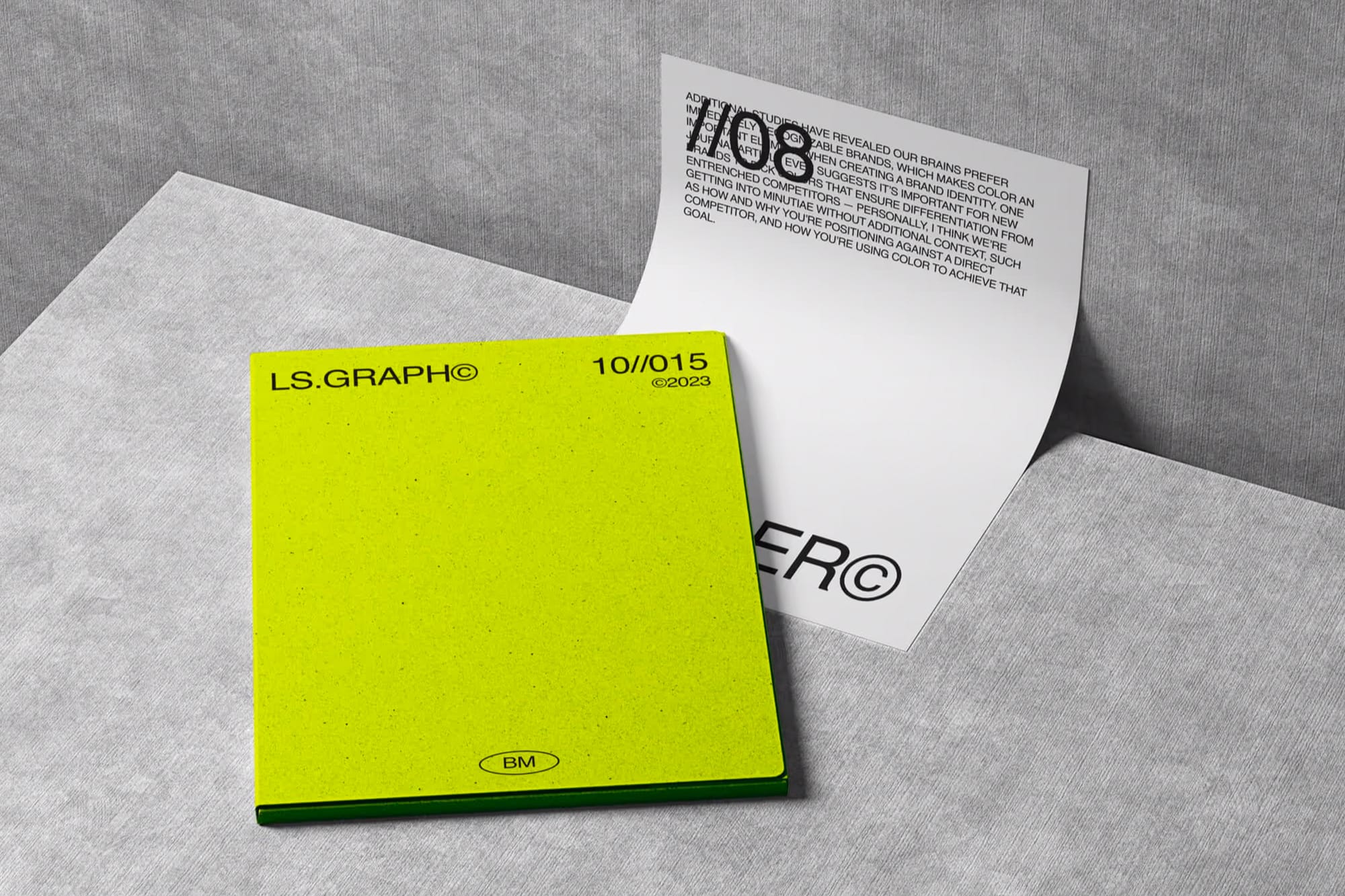 Folder and Paper Mockup