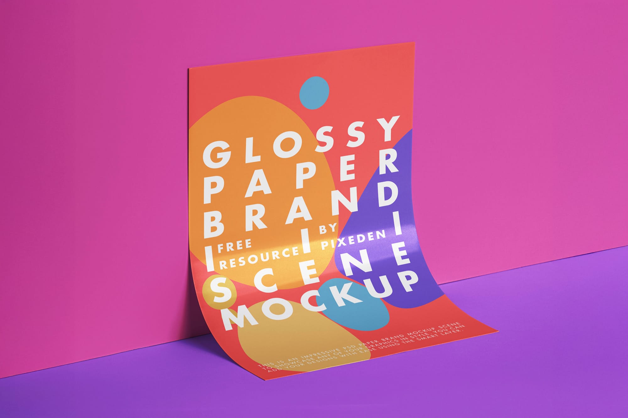 Branding Glossy Paper Mockup