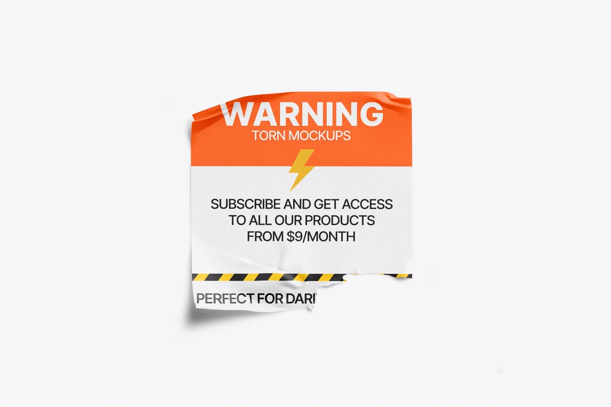 Glossy Sticker Mockup