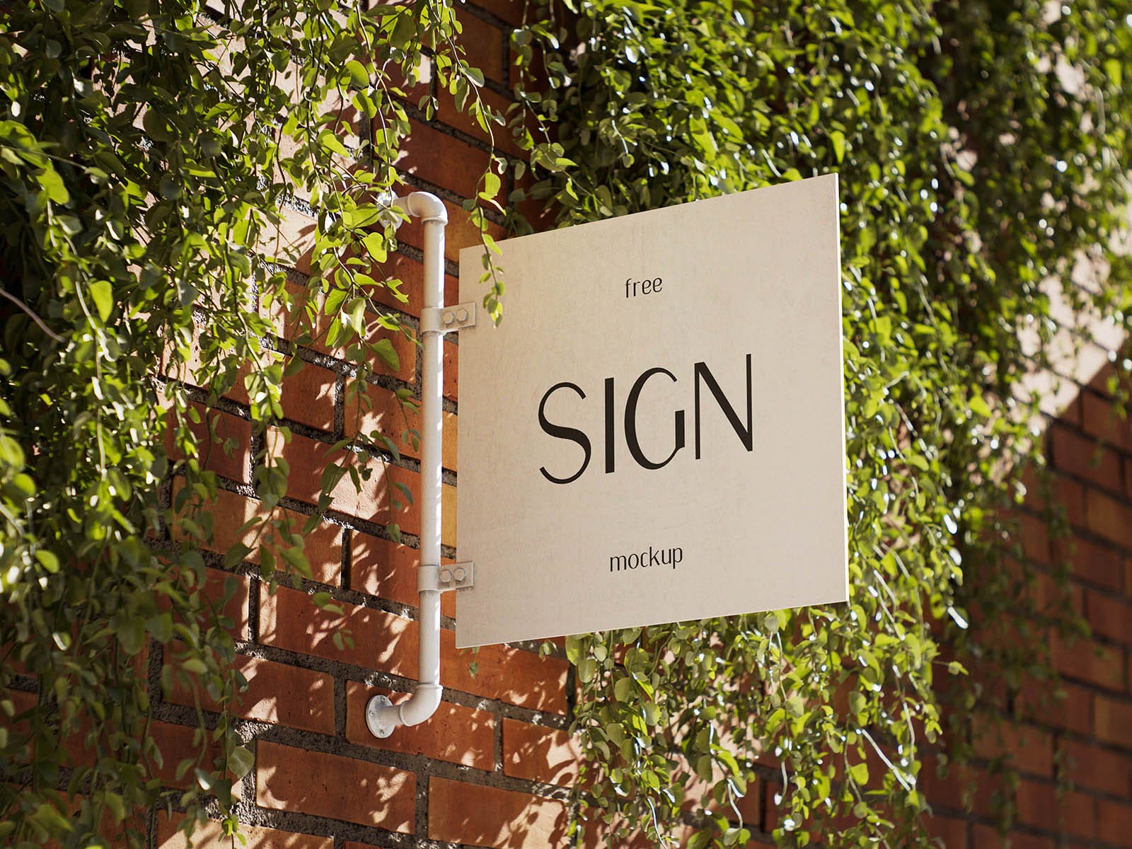 Sunlit Signboard Mockup