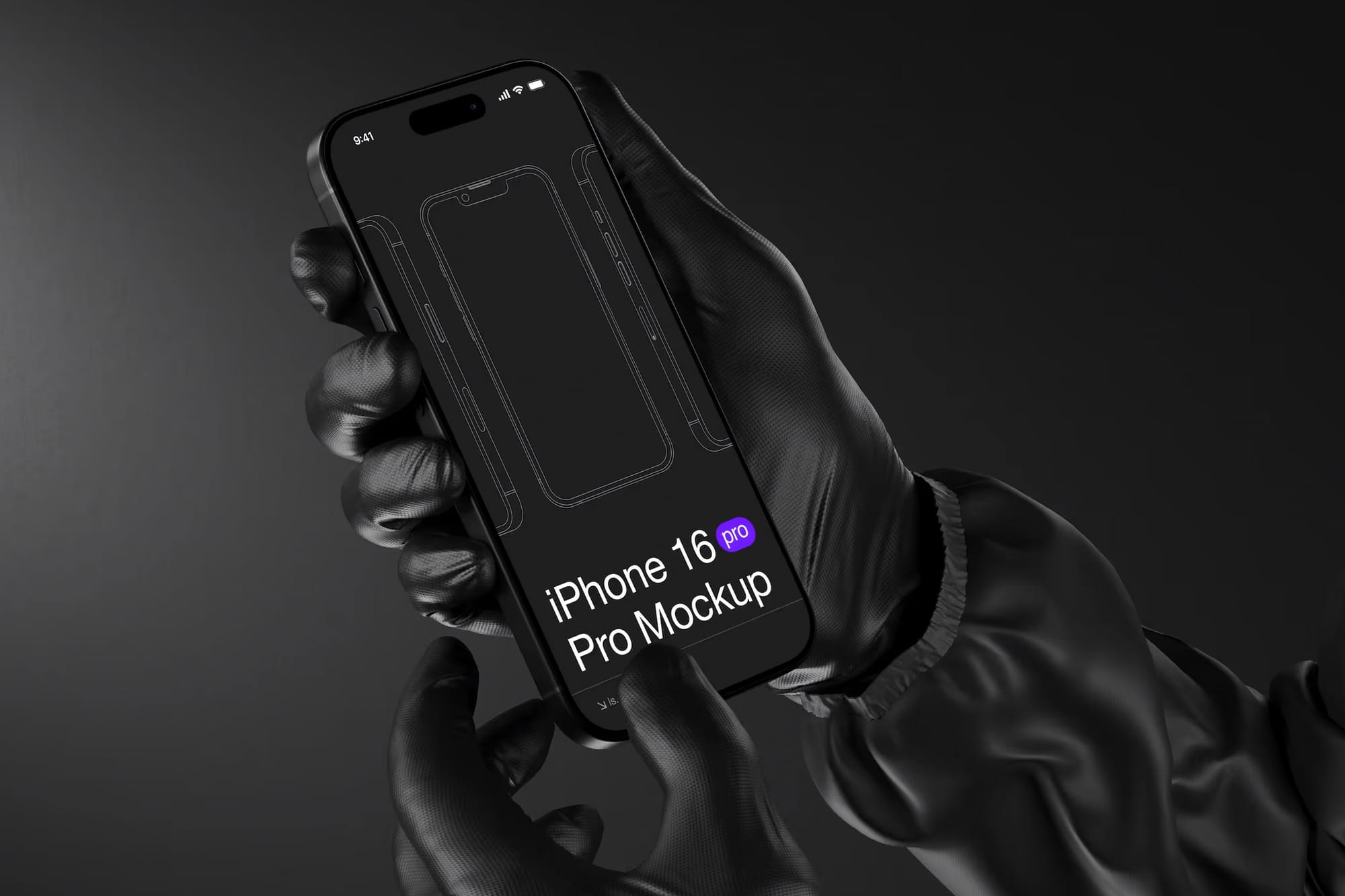 Premium iPhone 16 Pro Mockup Showcase