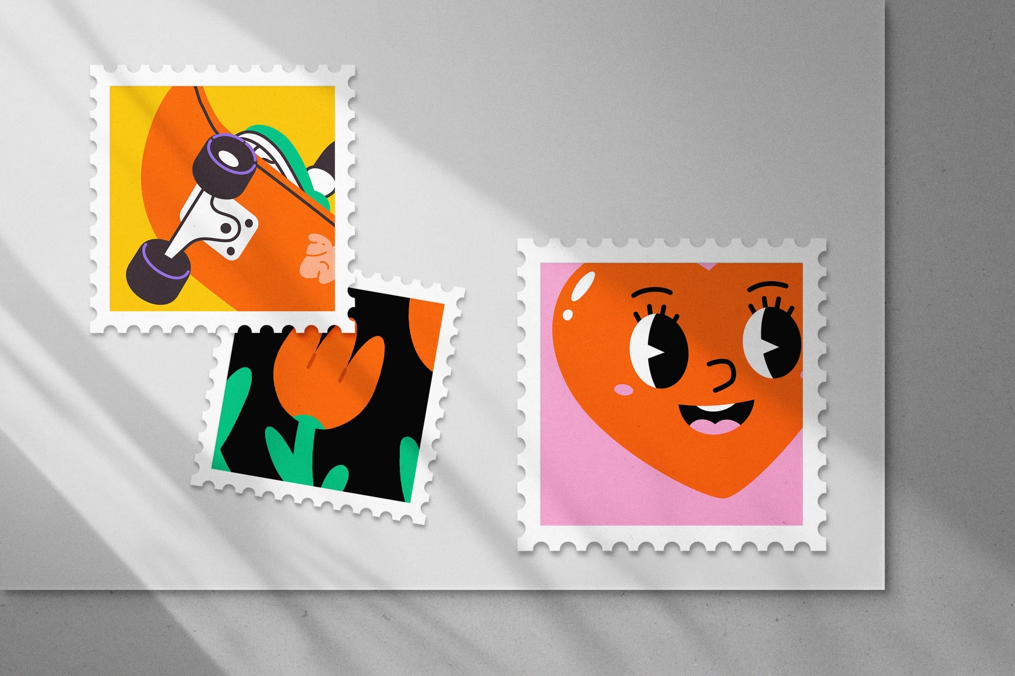 Realistic Stamp Mockup