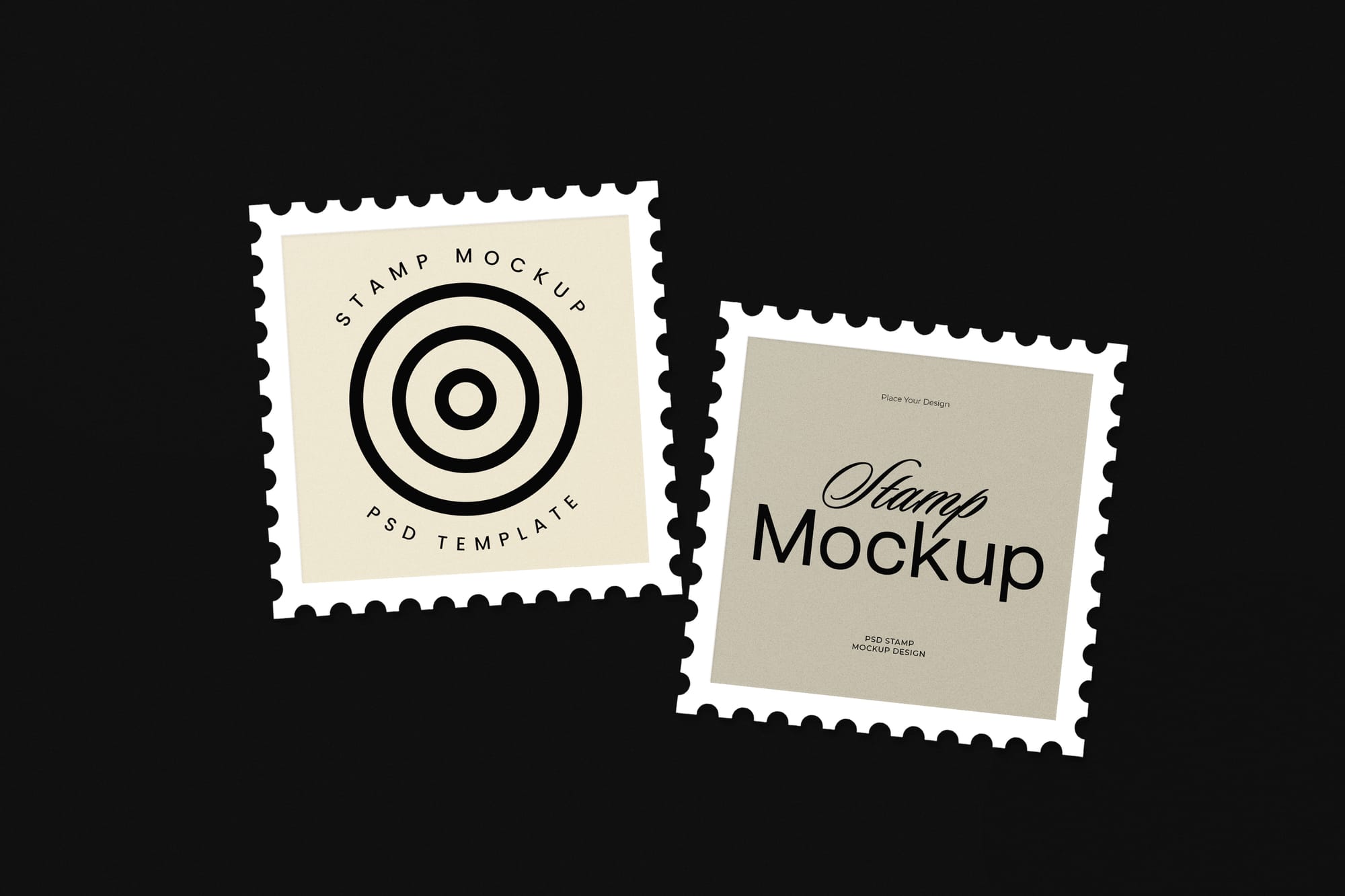 Classic Stamp Mockup