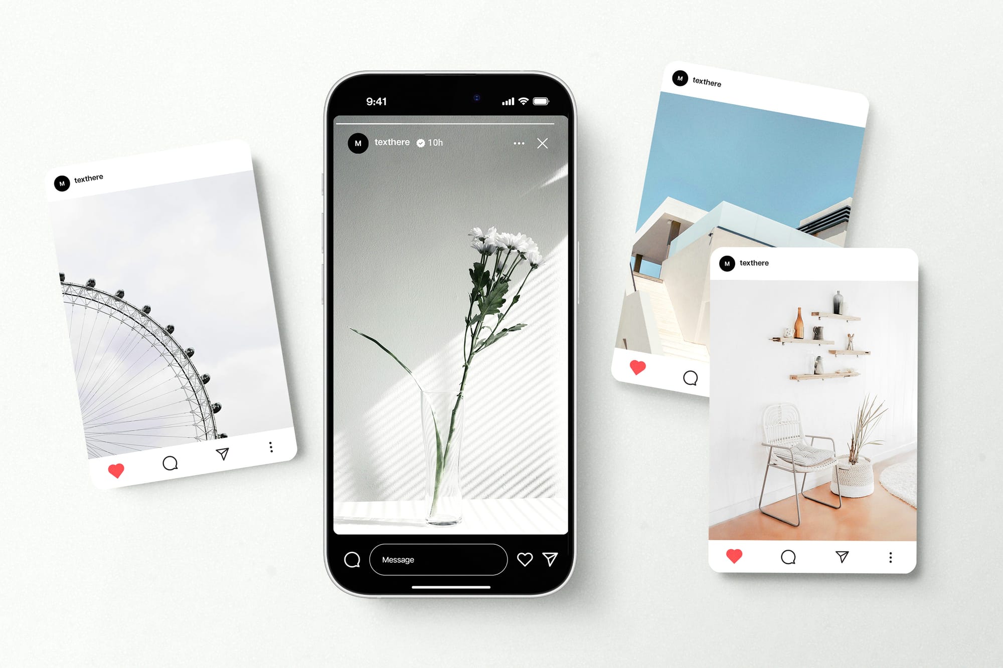 Clean Instagram Social Media Mockup