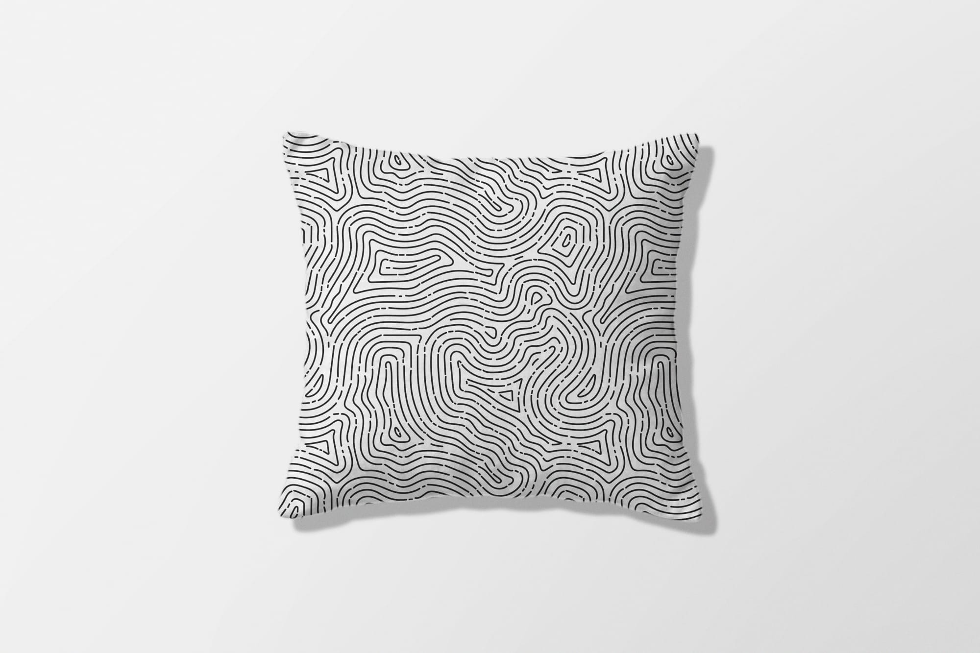 Topo Line Pillow Mockup