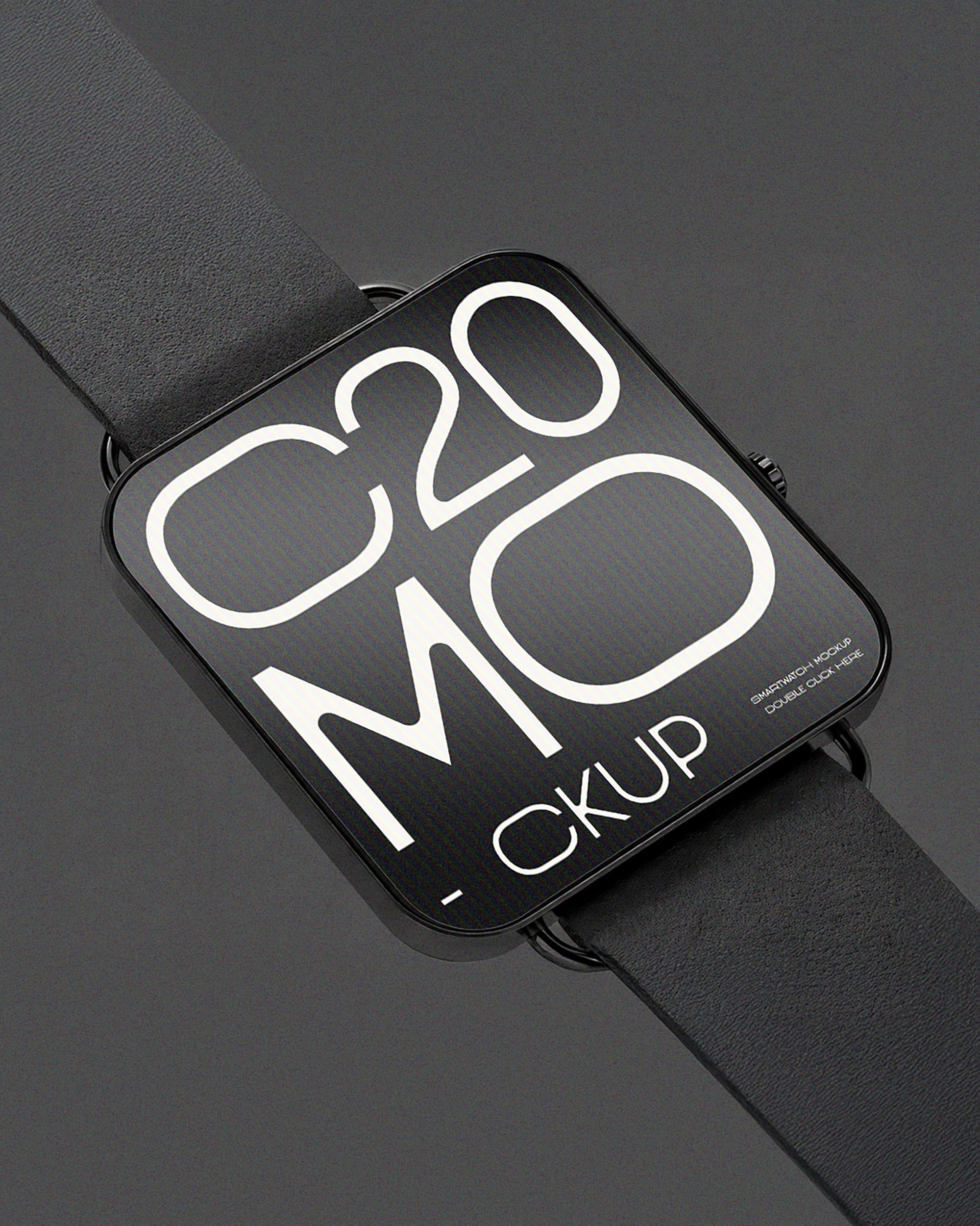 Modern Smartwatch Portrait Mockup