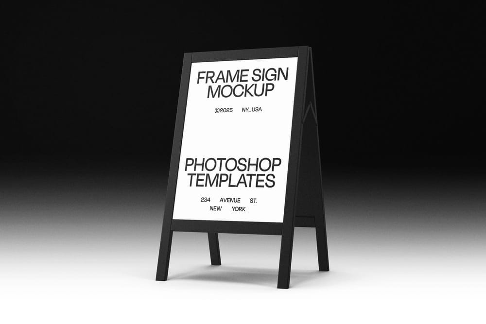 Frame Sign Mockup