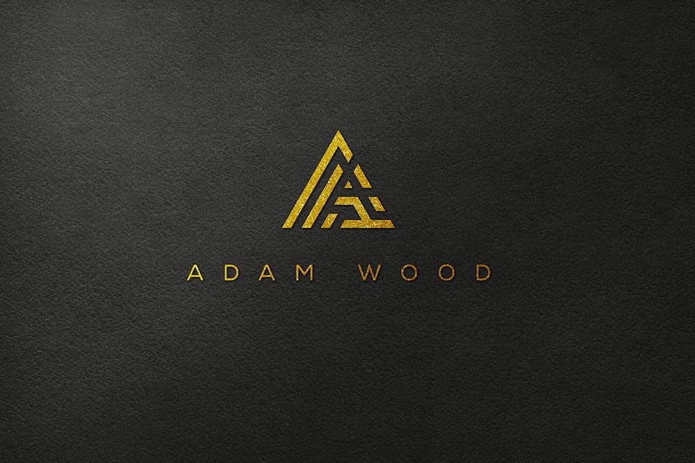 Gold Embossed Logo Mockup