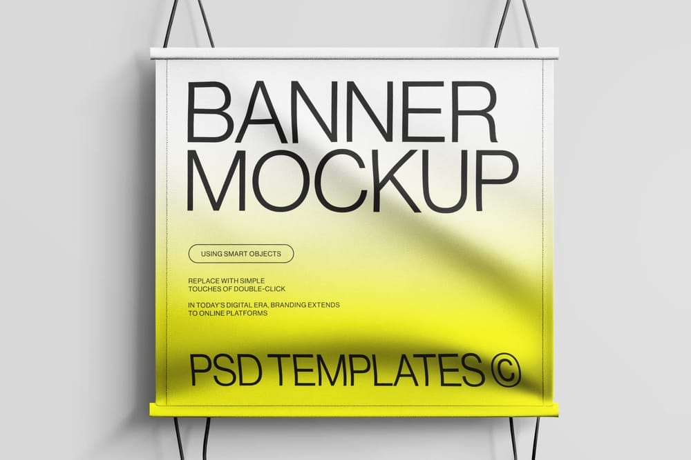 Gradient Banner Mockup