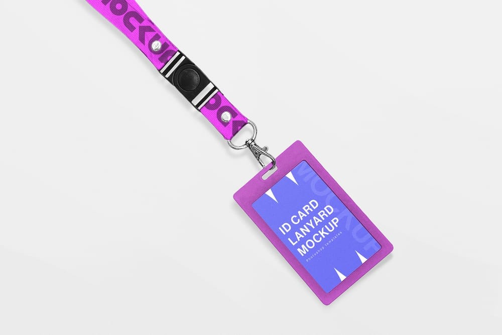 ID Card Mockup with Clean Background