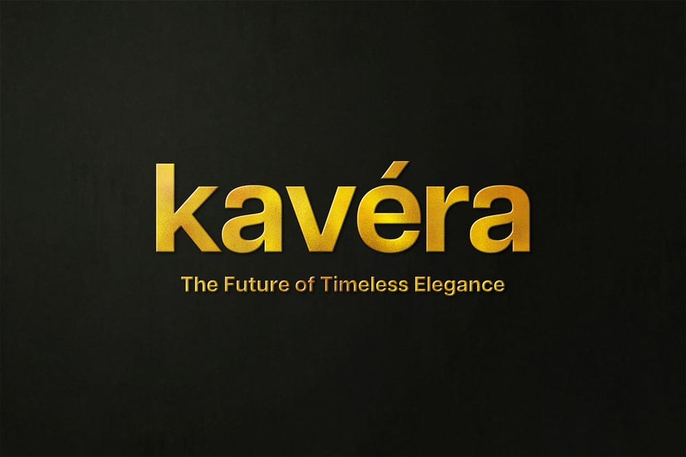 Kavera Gold Logo Mockup
