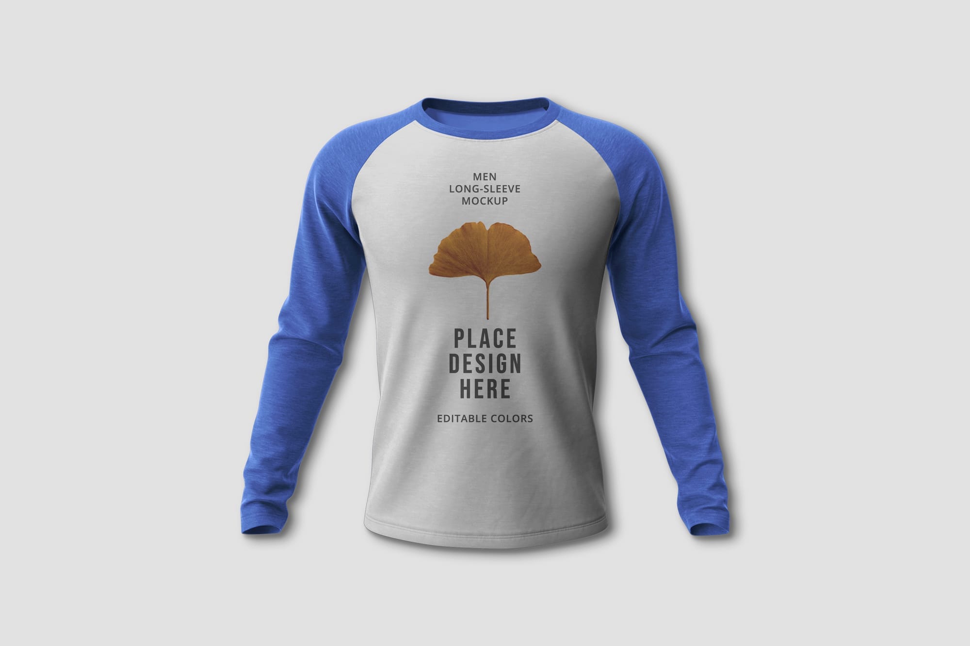 Long Sleeve T-Shirt Mockup with Front View