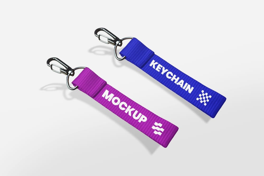 Minimal Keychain Mockup